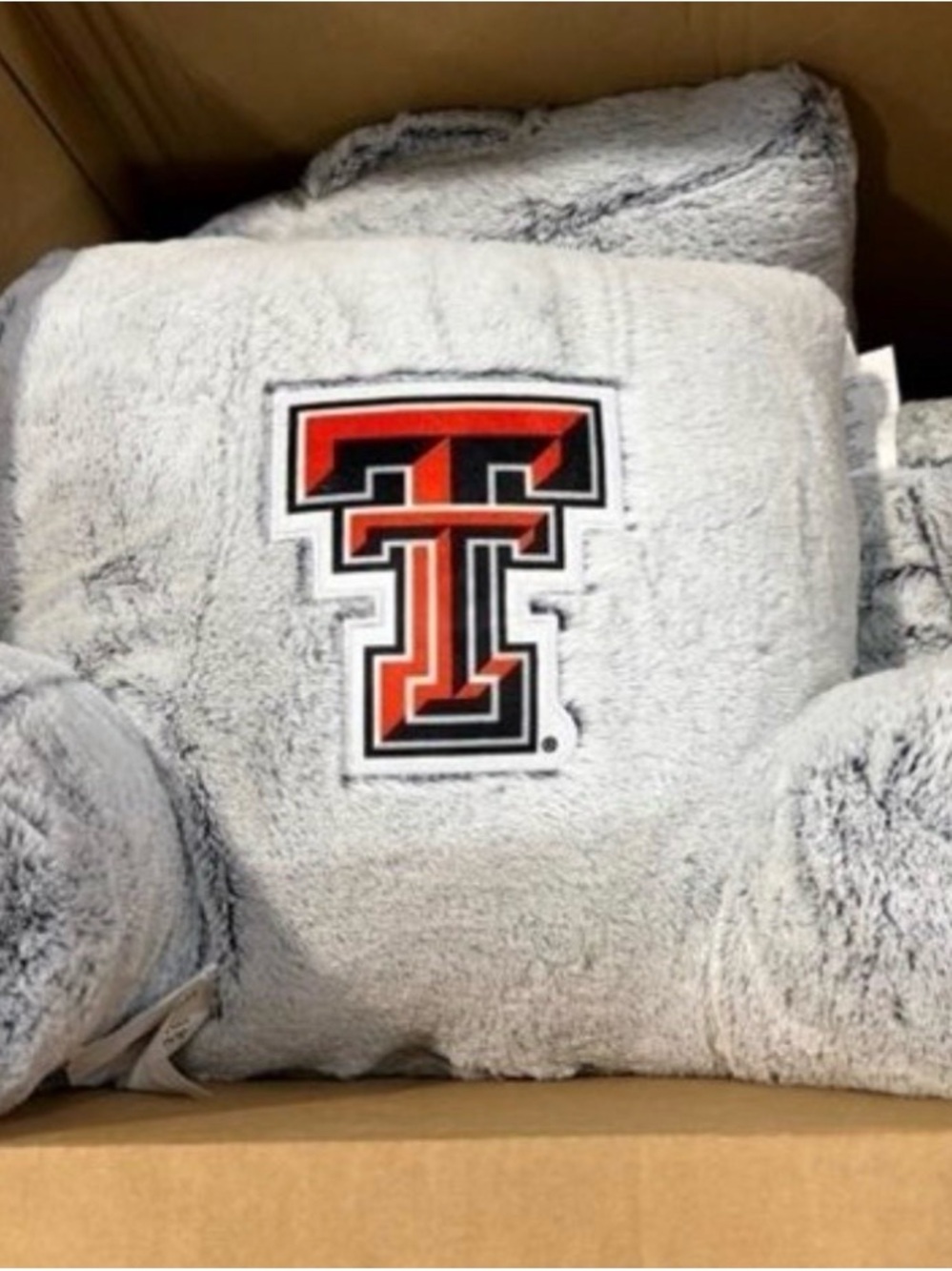 NWT! Official NCAA TEXAS TECH DOUBLE T PLUSH BACKREST PILLOW - Picture 2 of 2